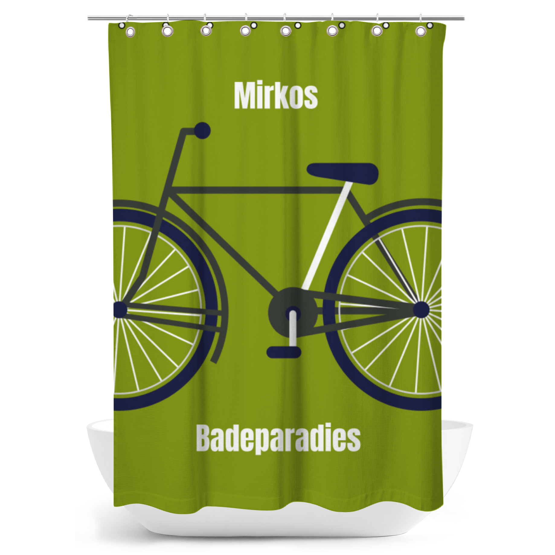 Duschvorhang Fahrrad