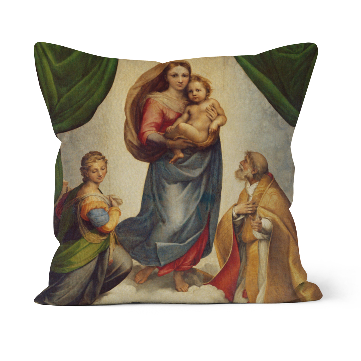 Samtkissenhülle Sixtinische Madonna Raffael