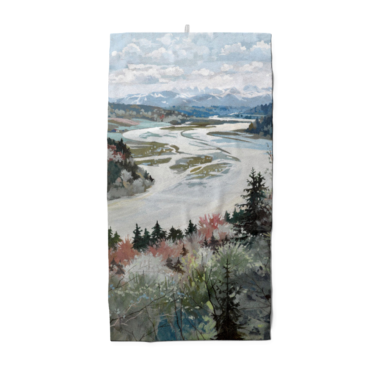 Handtuch Landschaft im Isartal - Alfred Haushofer