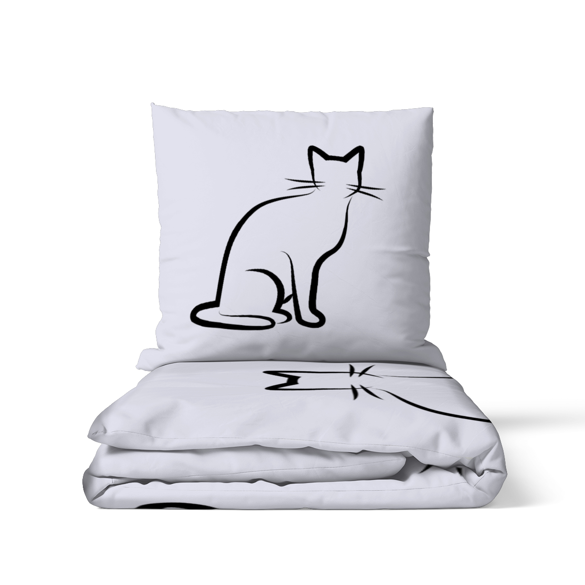 Bettwäsche-Set Black Cat 1 Mikrofaser