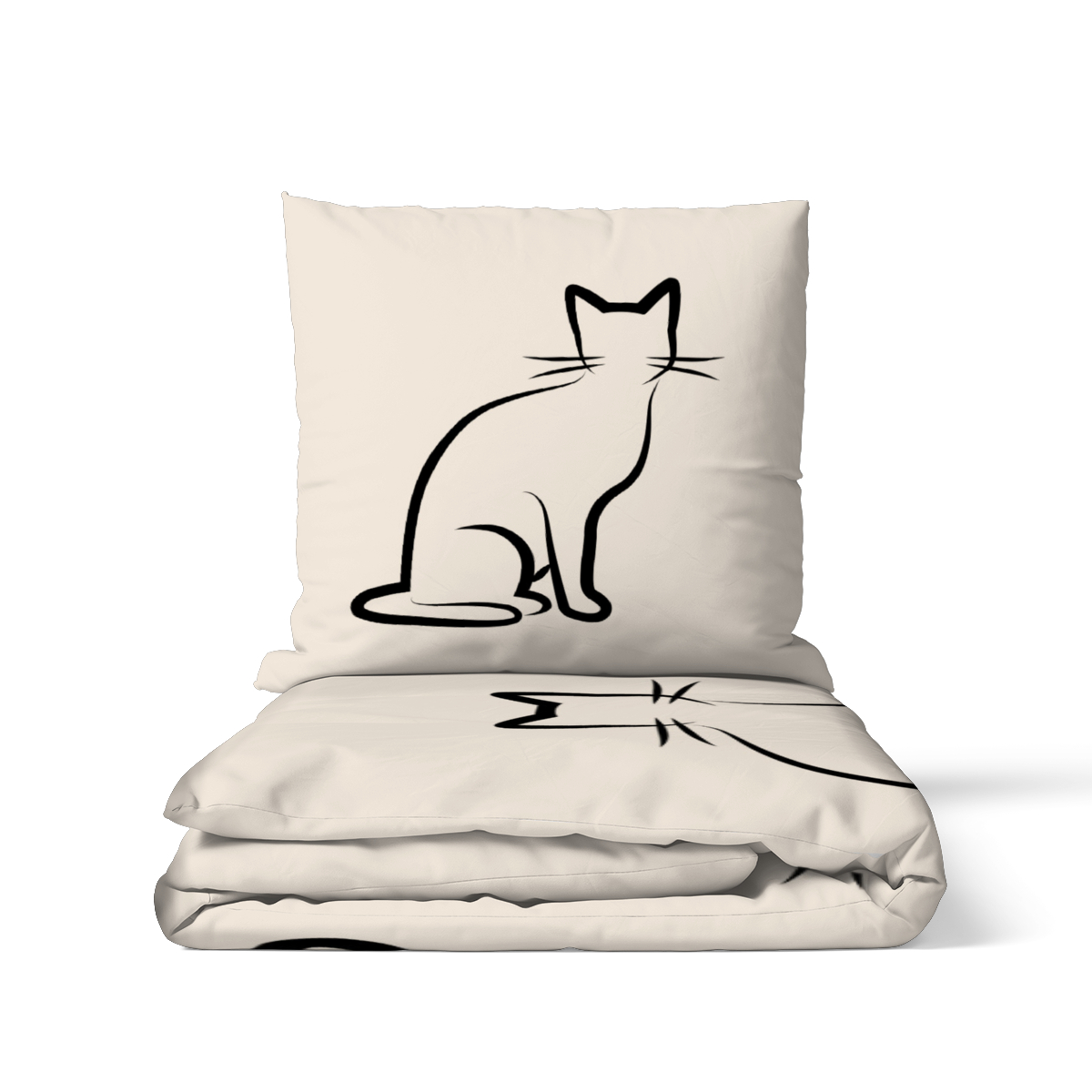 Bettwäsche-Set Black Cat 1 Baumwolle