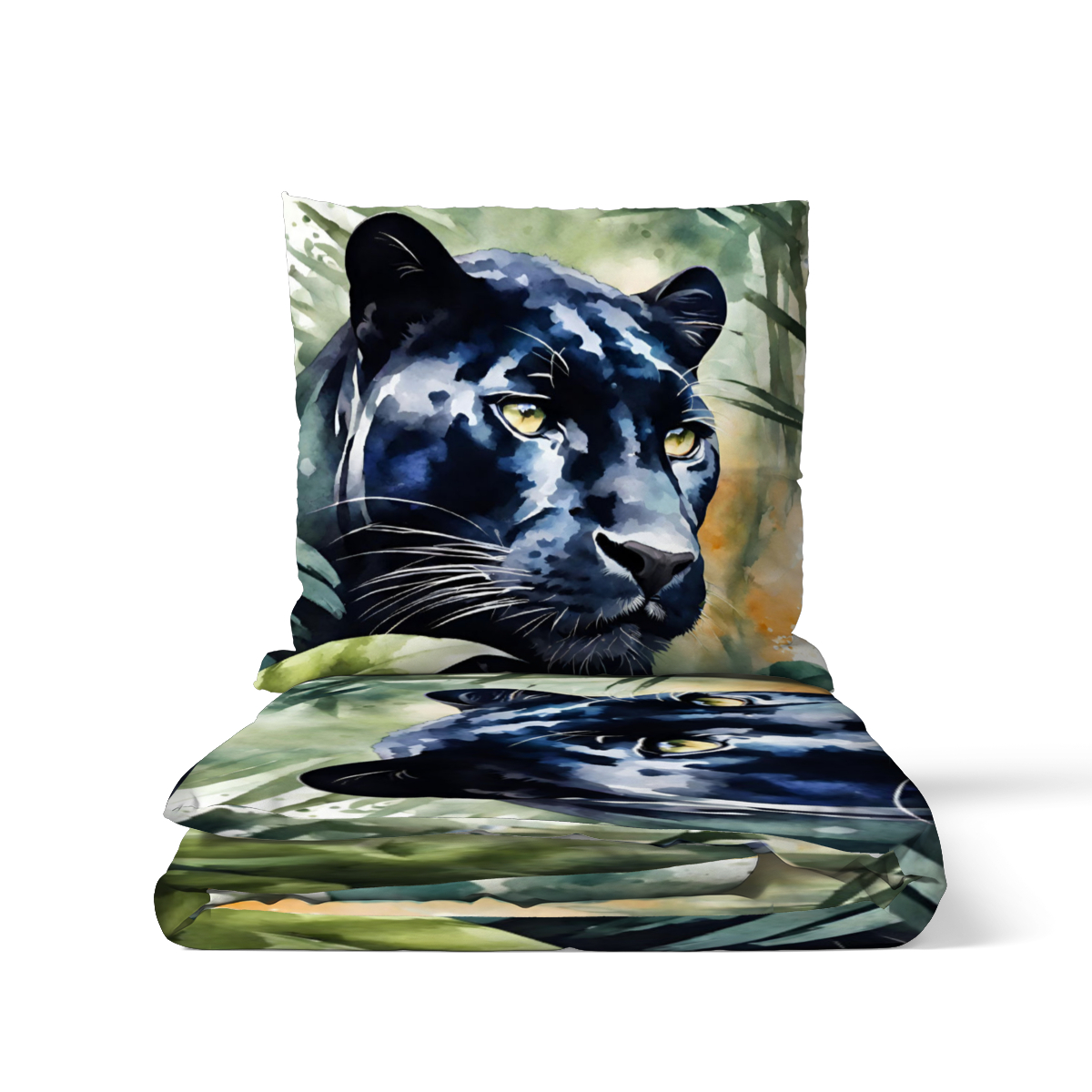 Bettwäsche-Set Panther im Dschungel Mikrofaser