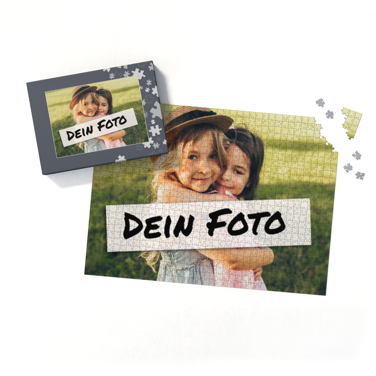Fotopuzzle mit eigenem Bild - Fotopuzzle selbst gestalten 1000 Teile - Schachtel Puzzleteile - 1000 Teile Puzzle mit Foto - Geschenk Geburtstag Puzzleteile 1000 Teile Quer