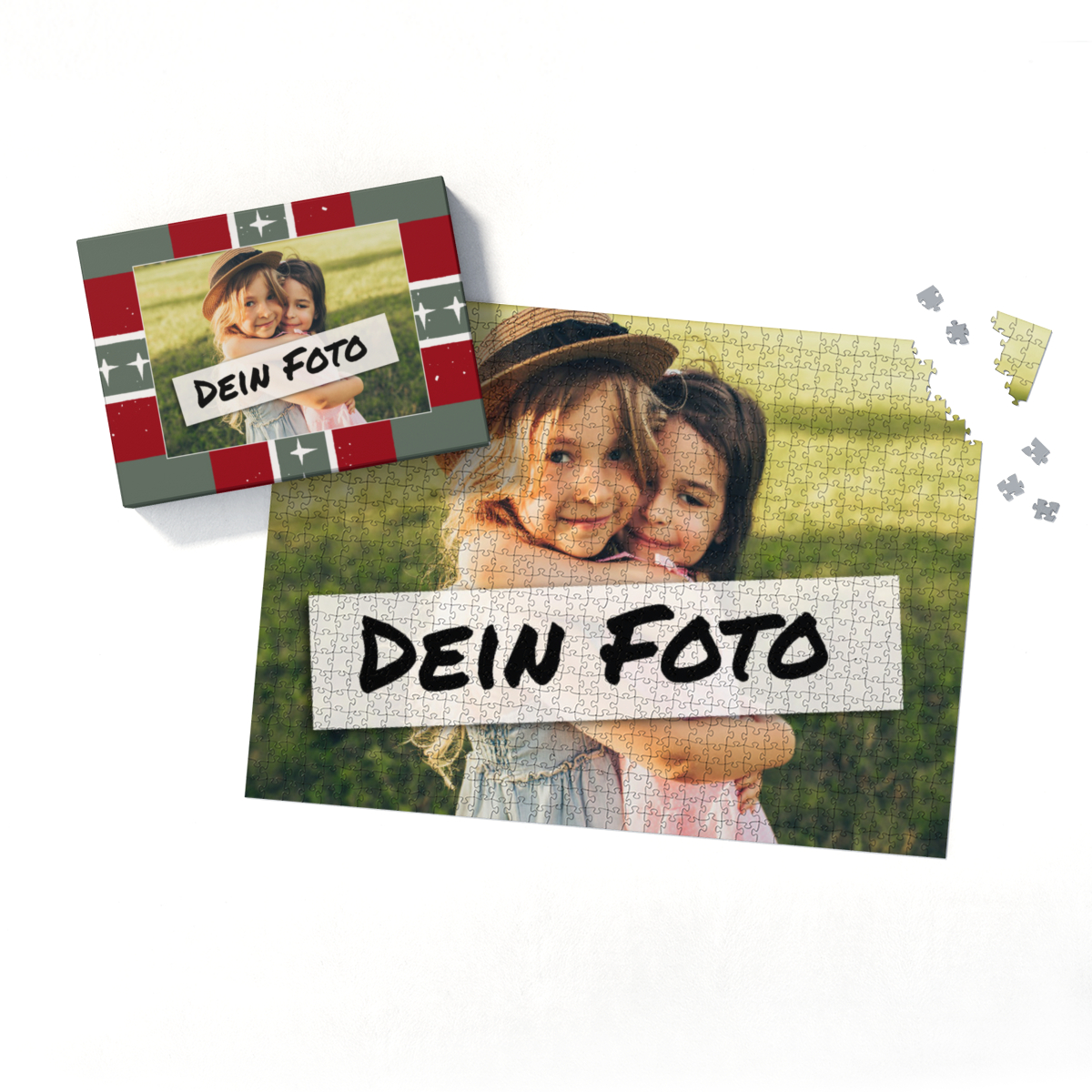 Fotopuzzle mit eigenem Bild - Puzzle selbst gestalten 2000 Teile Querformat - Schachtel Xmas - mit Foto personalisiert - Geschenk Weihnachten