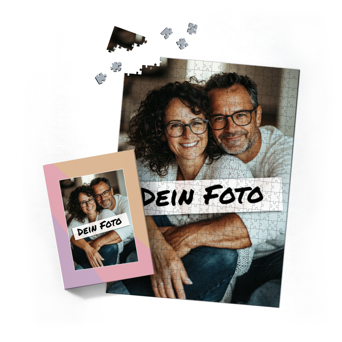 Fotopuzzle personalisiert 500 Teile Hoch Erwachsene - Pastell