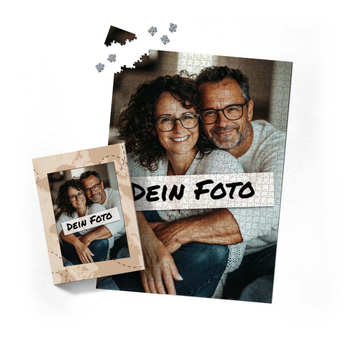 Fotopuzzle mit eigenem Bild - Fotopuzzle selbst gestalten 2000 Teile Hochformat - Schachtel Weltreise - Puzzle mit Foto personalisiert - Geschenk Geburtstag Weltreise 2000 Teile Hoch