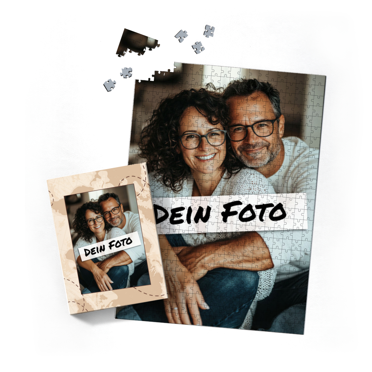 Fotopuzzle 500 Teile Hoch personalisiert Erwachsene - Box Weltreise