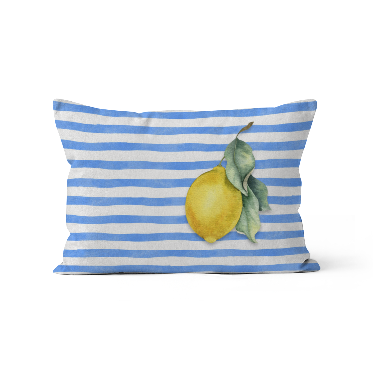 Samtkissenbezug Citrus Stripes