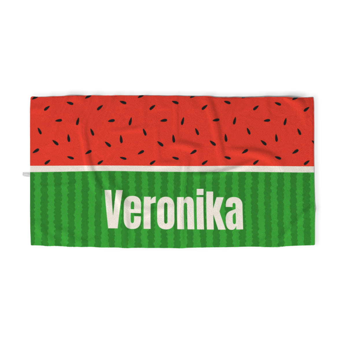 Handtuch Melone mit Namen personalisiert - personalisiertes Namenshandtuch - Melone