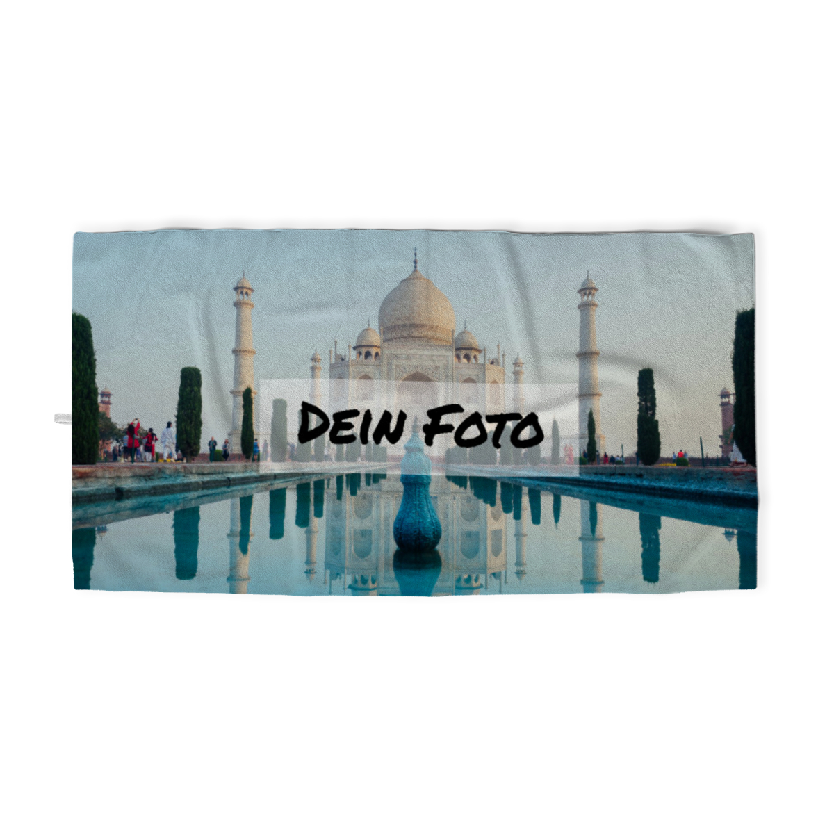 Duschtuch mit Foto im Querformat - personalisiertes Fotoduschtuch - Foto-Duschtuch Quer selbst gestalten - 1 Foto