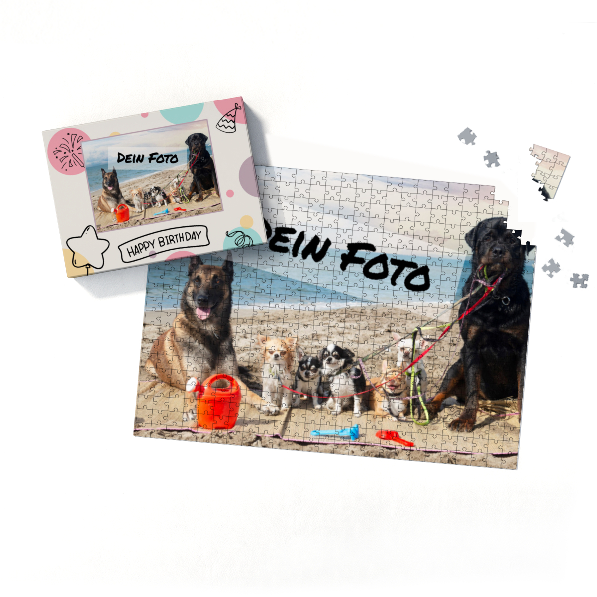 Fotopuzzle personalisiert 500 Teile Quer Erwachsene - Happy Birthday