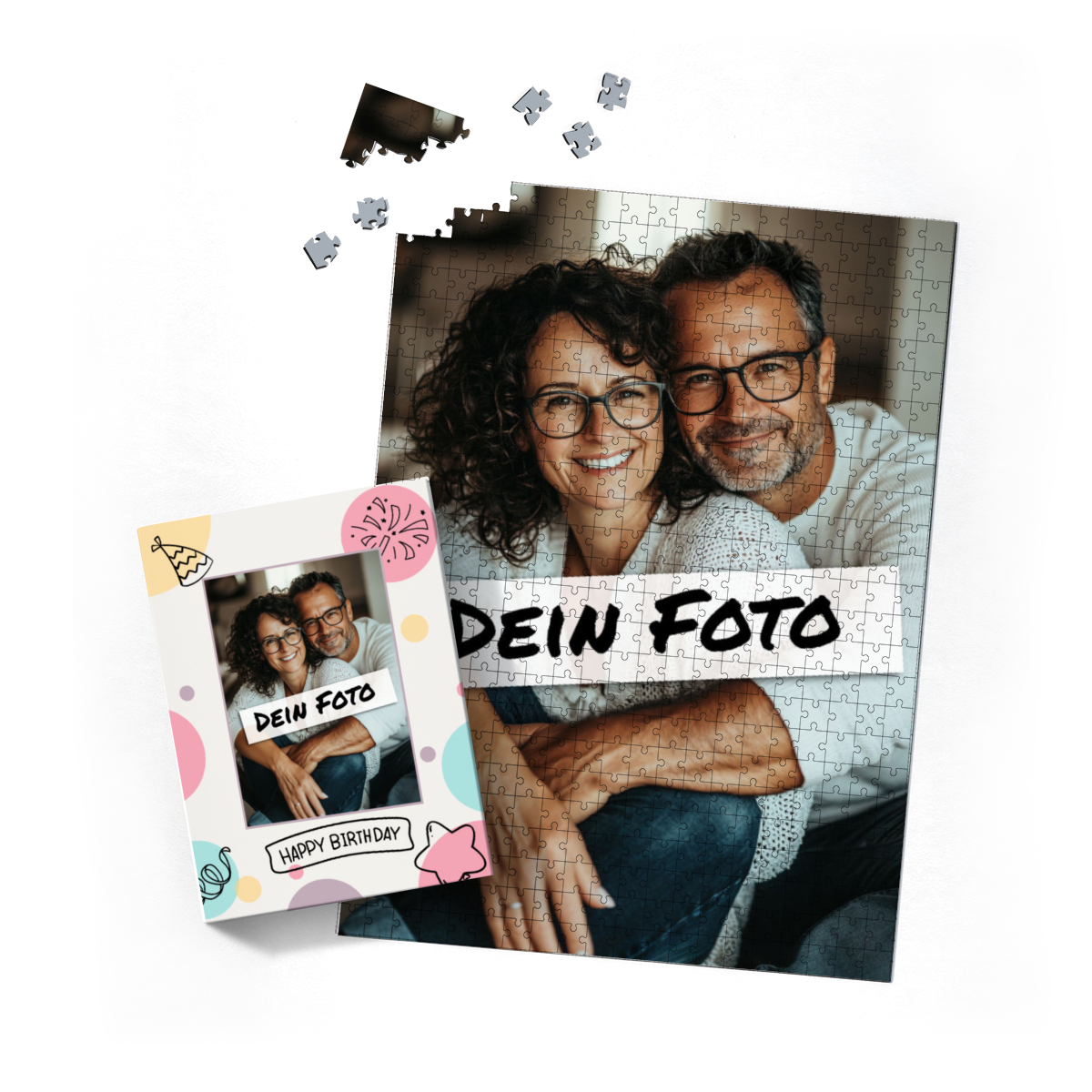 Fotopuzzle personalisiert 500 Teile Hoch Erwachsene - Happy Birthday