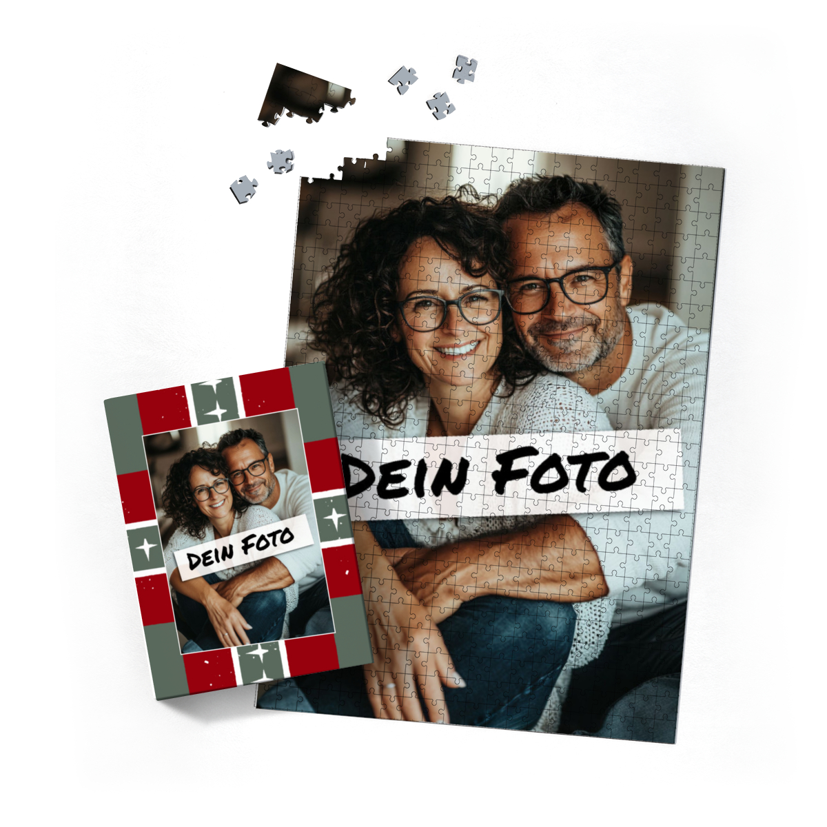 Fotopuzzle personalisiert 500 Teile Hoch Xmas1 - Weihnachten