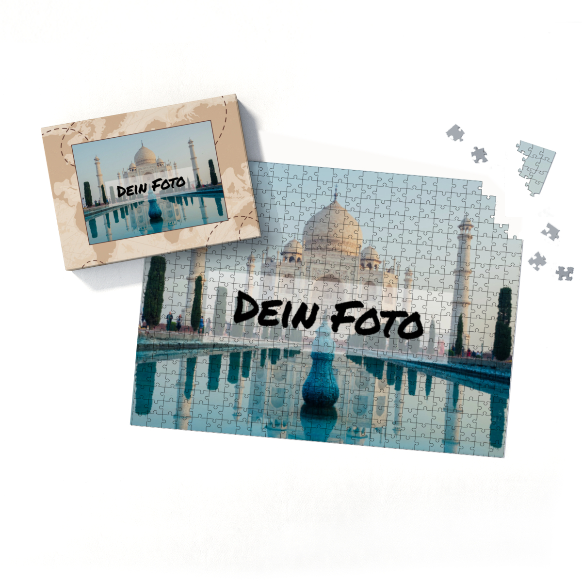 Fotopuzzle 500 Teile Quer personalisiert Erwachsene - Weltreise
