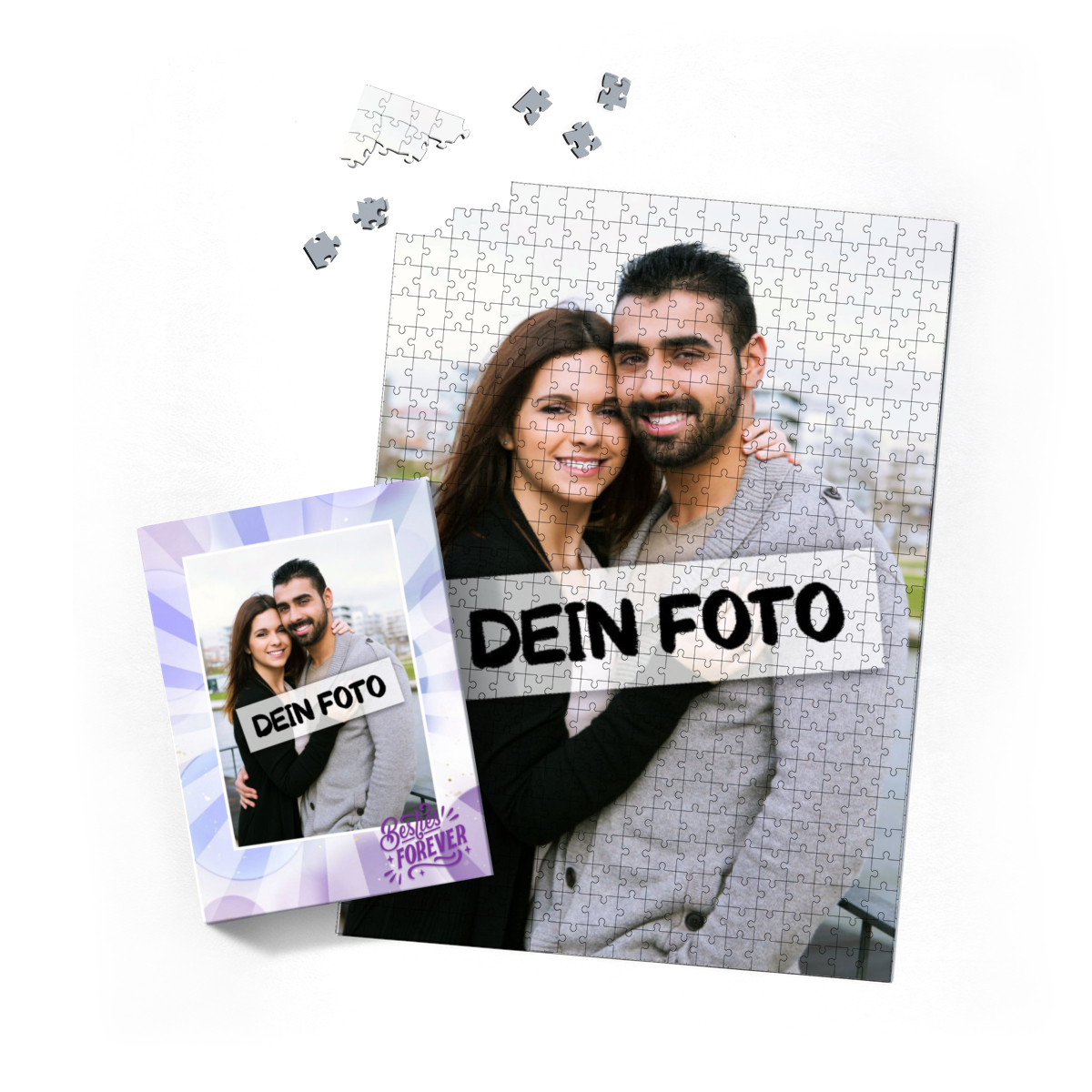 Fotopuzzle 500 Teile Hoch personalisiert für Erwachsene - Schachtel Besties