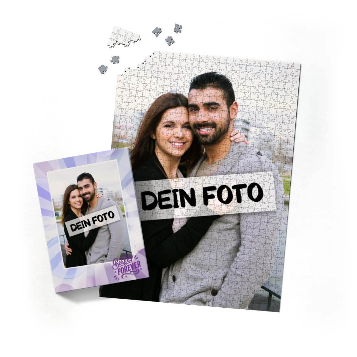 Fotopuzzle 2000 Teile Hoch personalisiert - Schachtel Besties