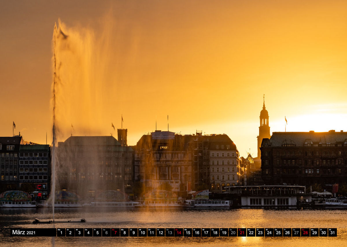 | Hamburg Kalender 2021 - Die Hamburg Wandkalender von Fotowelt-Hamburg
